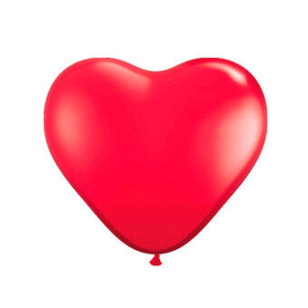 Hjerteballoner-røde, 8 stk.