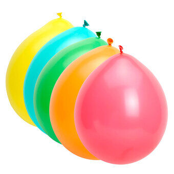 Farvede balloner, 10 stk.