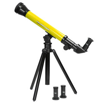 Teleskop på stativ - gul