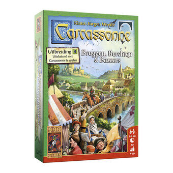 Carcassonne: Bridges, Castles og Bazaars udvidelsesbræt.
