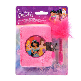 Disney prinsesse dagbog plys med kuglepen