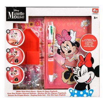 Minnie mouse dagbog design sæt med rhinsten