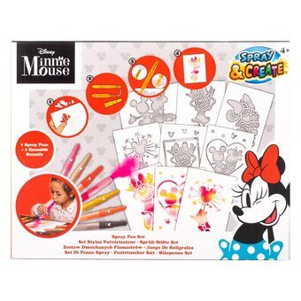 Minnie mouse blow pen sæt