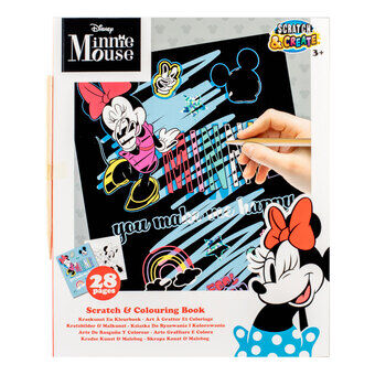 Minnie Mouse Scratch Art og Farvelægningsbog