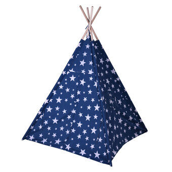 Tipi-telt Blå med stjerner