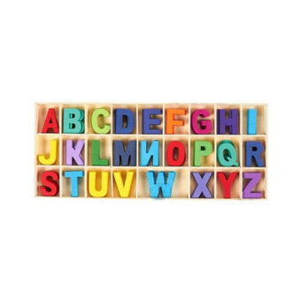 Træbogstaver alfabet, 130 stk.