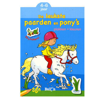 Klip og Farve - De sødeste heste og ponyer, 4-6 år
