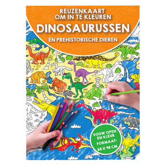 Kæmpe kort til farvning af dinosaurer