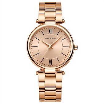 MINI FOCUS 0189L Elegant Dress Women Watch Quartz Clock Stainless Steel Strap Wrist Watches