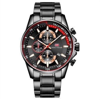 MINI FOCUS 0218G Fashion Men\'s Watch Luminous Waterproof Chronograph Quartz Wrist Watch