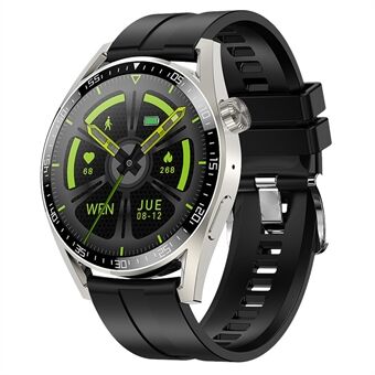 HDT3 Dual SIM Card Bluetooth Supported Smart Watch Heart-Rate Blood-Pressure Monitor Multi-Motion Mode with Silicone Watchband