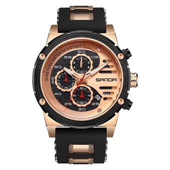 SANDA 5508 Fashion Luminous Armbåndsur Kalender Analog Quartz Watch