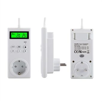 TS-3000 Thermoregulator Wireless Temperature Controller Thermostat Switch Timer Socket with Backlit