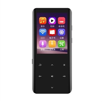 RUIZU D25 2,4-tommer skærm Bluetooth MP3-musikvideoafspiller Tabsfri HiFi-lyd Musikafspiller