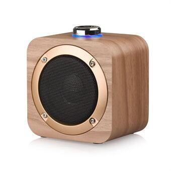 Q1B Træ trådløs Bluetooth-højttaler HD Deep Bass HiFi Stereo Sound Box Headset Music Box