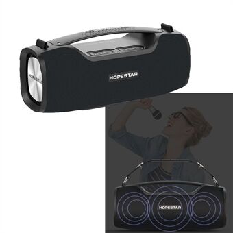 HOPESTAR A6 Pro bærbar Bluetooth-højttaler Vandtæt trådløs søjlehøjttaler med mikrofonstrømbank