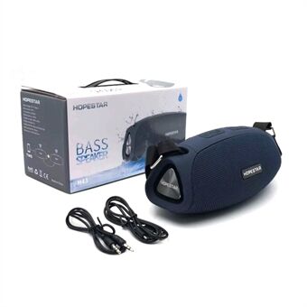 HOPESTAR H43 Bærbar Trådløs Bluetooth-højttaler Vandtæt Super Bas Stereo Højttaler Support TF FM