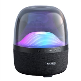 YESIDO YSW08 LED-lys RGB bærbar Bluetooth-højttaler Natlys Farveændring Support TF-kort Hjemmekontor Festdekoration