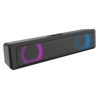 RGB Light Desktop Bluetooth Højttaler Soundbar HiFi Stereo TV Computer Højttaler