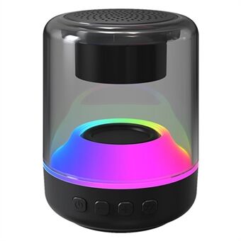 ENKAY HAT-PRINCE RGB lyshøjttaler Trådløs Bluetooth 5.0-forbindelse TF-kortafspilning HiFi Sound Subwoofer, Størrelse: L