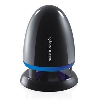 YAYUSI A801 Mini-højttaler 3,5 mm lydhøjttaler med LED-lys Skridsikker lydforstærker med ledning til desktop