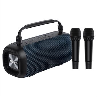 CYBORIS T12 RGB lyshøjttaler Bærbar 10400mAh karaokehøjttaler med dobbelt mikrofon