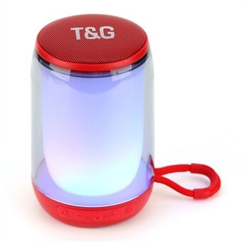 T&G TG346 Bluetooth-højttaler FM-radio Farverigt lys Desktop Subwoofer Support Håndfrit opkald
