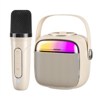 WEKOME D43 karaokemaskine til voksne og Kids, bærbar Bluetooth karaokehøjttaler med trådløs mikrofon