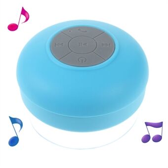 Mini bærbar vandtæt Bluetooth-højttaler med sugekop + kontrol og mikrofon