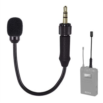 BOYA BY-UM2 3.5mm Locking Type Mini Gooseneck Omnidirectional Flexible Audio Microphone for BOYA BY-WM4/5/6/8 Wireless Transmitter