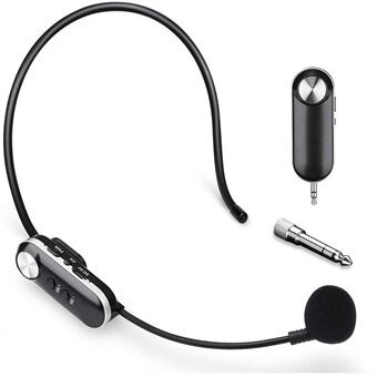 T-1 Wireless Microphone Headset 30m UHF Wireless Mic System for Voice Amplifier Stage Speakers Teachers Tour Guides