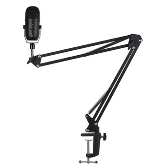 A22-X Desktop Microphone Set with Flexible Boom Arm Stand Plug and Play for PC Desktop Laptop Computer Gaming Streaming Podcast