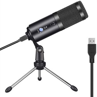 A5 USB Wired Computer Microphone Live Broadcast External Cardioid Condenser Microphone for Livestreaming/Gaming