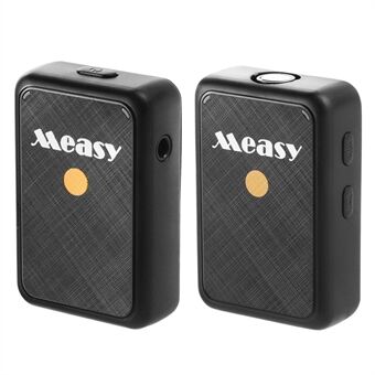 MEASY V81 2.4G Wireless Recording Microphone Lavalier Wireless Mic Intelligent Active Noise Reduction Transmitter Receiver Recorder for Live Streaming, Interview