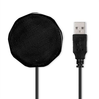 USB Computer Microphone Plug and Play Desktop Omnidirectional Condenser PC Mic for Video Conference Recording Voice Chat