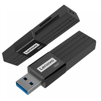 LENOVO D231 bærbar USB 3.0 2-i-1 højhastigheds 5 Gbps TF-hukommelseskortlæser