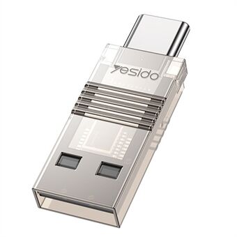 YESIDO GS21 2-i-1 Type-C/USB-stik TF-hukommelseskortlæser Dataoverførselsadapter til bærbar Android-telefon