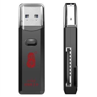 KAWAU C396DUO MINI Series 2-i-1 USB 3.0 5Gbps til SD / TF Memory Card Reader Support 2 kort samtidigt
