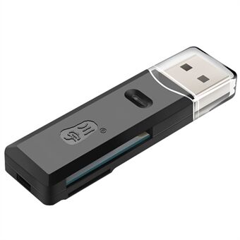 KAWAU C296 MINI USB 2.0 SD TF Memory Card Reader Mini Adapter til SDXC SDHC MicroSDXC MMC II
