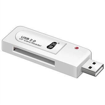 KAWAU C201 USB 2.0 CF hukommelseskortlæser 60MB/s Højhastighed 512GB Maksimal understøttet hukommelseskapacitet