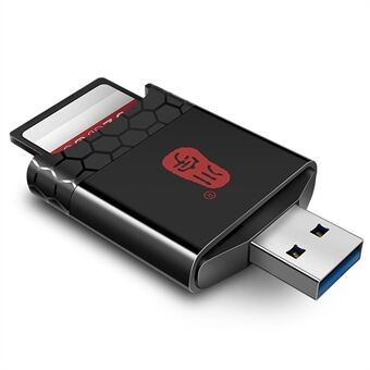 KAWAU C362 2 i 1 USB 3.1 til SD/TF-kortlæseradapter til SD/TF UHS-II 4.0-hukommelseskort