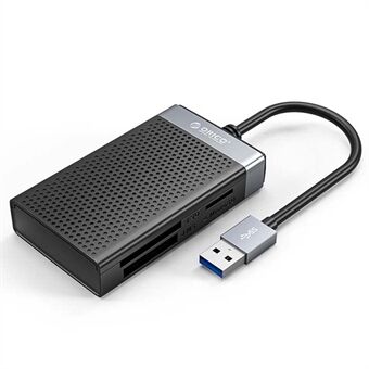 ORICO CL4T-A3-BK-BP 4-i-1 USB-A3.0-kortlæser med TF / SD / CF / MS-porte 5 Gbps transmissionshastighed bærbar hukommelseskortlæser (samtidig læsning)