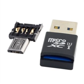 5 Gbps højhastigheds USB 3.0 til Micro SD SDXC TF-kortlæser med Micro USB 5Pin OTG-adapter