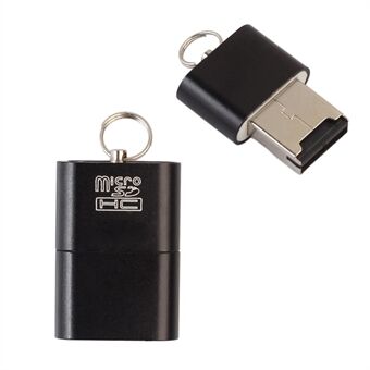 Mini Data Transfer USB 2.0 kortlæser til Micro SD TF-kort - Sort