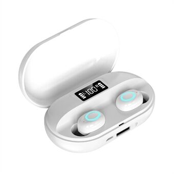 A41 TWS Bluetooth 5.0 Stereo Sport Headset Digital Display Trådløse øretelefoner Mini øretelefoner