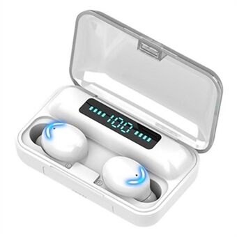 F9-6 trådløse hovedtelefoner Bluetooth 5.0-øretelefoner Smart Touch LED-skærm TWS Stereoheadset med mikrofon
