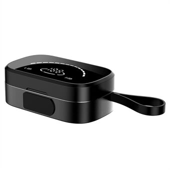 K2 TWS Bluetooth-øretelefoner Trådløse øretelefoner med HD-spejl Digital Display Opladningsetui til Android iPhone