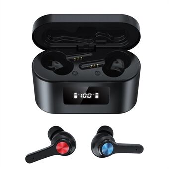 T29 TWS Bluetooth 5.0 Wireless Headset 9D Stereo Touch Headphones IP54 Waterproof Built-In Mic Earbuds with 2200mAh Charging Case