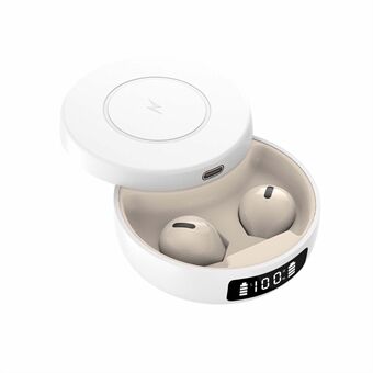 X6WS Creative TWS Wireless Bluetooth 5.0 Headset Mini Touch-øretelefoner Bærbare støjreducerende hovedtelefoner med digital skærm understøtter Trådløs opladning