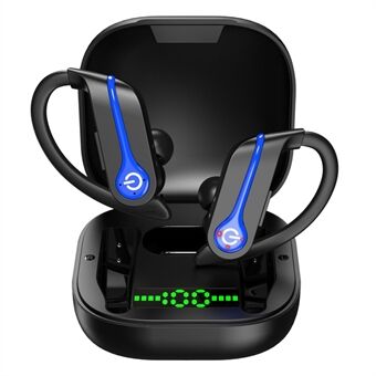 HBQ-Q62-9 øretelefon TWS trådløs Bluetooth 5.0 støjreduktion Low-Latency ørekrog Design Headset Gaming-hovedtelefon